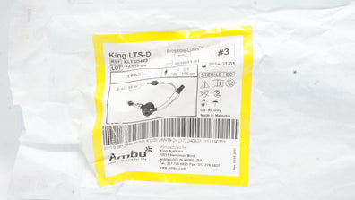 King Systems KLTSD423 Ambu King LTS-D Laryngeal Tube #3 4-5 Ft. 40-55ml (x)